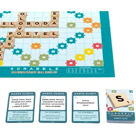 Desková hra - Scrabble Dřevěná edice CZ - 3