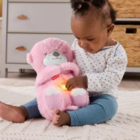 Interaktivní hračka - Fisher-Price JLJ33 Zklidňující růžová vydra s melodiemi - 4