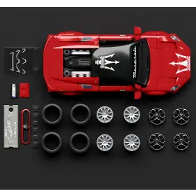 Stavebnice - Hot Wheels JFR90 Brick Shop Speed Series Maserati MC20 - 2