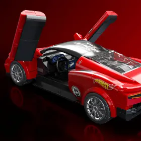 Stavebnice - Hot Wheels JFR90 Brick Shop Speed Series Maserati MC20 - 5
