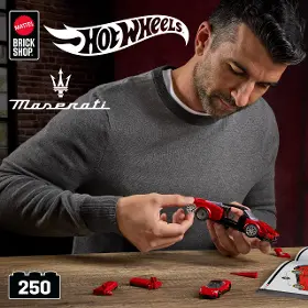 Stavebnice - Hot Wheels JFR90 Brick Shop Speed Series Maserati MC20 - 6