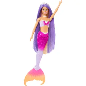 Panenka - Barbie HRP97 Barbie a dotek kouzla - Mořská panna Malibu - 5