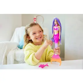 Panenka - Barbie HRP97 Barbie a dotek kouzla - Mořská panna Malibu - 6