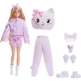 Panenka - Barbie JJP64 Cutie Reveal Fialové kotě - 2