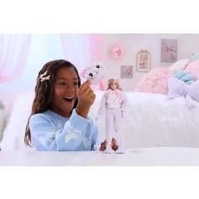 Panenka - Barbie JJP64 Cutie Reveal Fialové kotě - 6