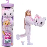 Barbie JJP64 Cutie Reveal Fialové kotě
