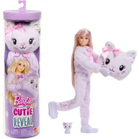 Panenka - Barbie JJP64 Cutie Reveal Fialové kotě - 1