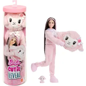 Panenka - Barbie JJP66 Cutie Reveal Růžové jehně - 1