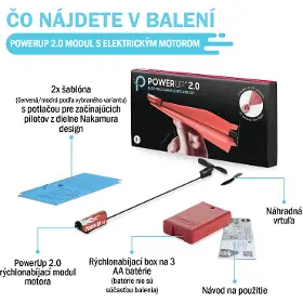 Lietadlo - PowerUp Elektrická lastovička červená - 4