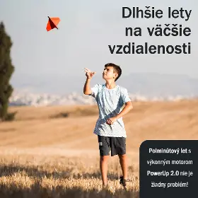 Lietadlo - PowerUp Elektrická lastovička červená - 5