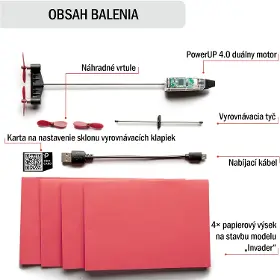 Lietadlo - PowerUp RC Smart lastovička 4.0 - 4