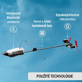 Lietadlo - PowerUp RC Smart lastovička 4.0 - 9