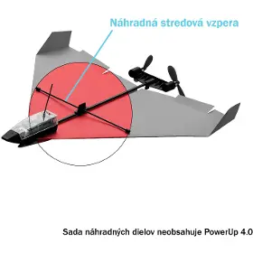 Príslušenstvo k RC modelom - PowerUp Súprava náhradných dielov Spare Parts pre lietadlo 4.0 - 3