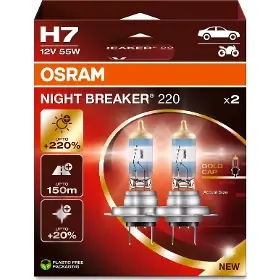 Autožiarovka - Osram H7 Night Breaker 220% Duo-Box 12V 55W - 2