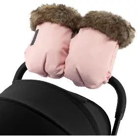 Příslušenství ke kočárkům - MoMi Rukavice ke kočárku růžové - 1