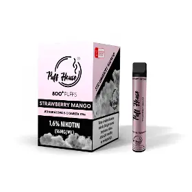 E-cigareta - Puff House 800 Strawberry/Mango - 1