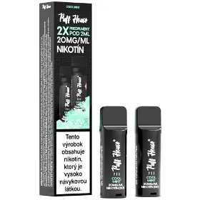 Náplň do e-cigariet - Puff House POD Cool Mint 2 ks - 1
