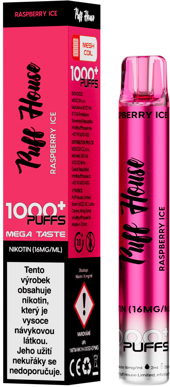 Puff House Raspberry Ice 1000+ Puffs | Planeo