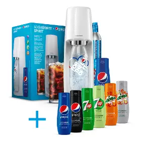 Predajná sada - Sodastream SPIRIT white + pepsi sirupy - 1