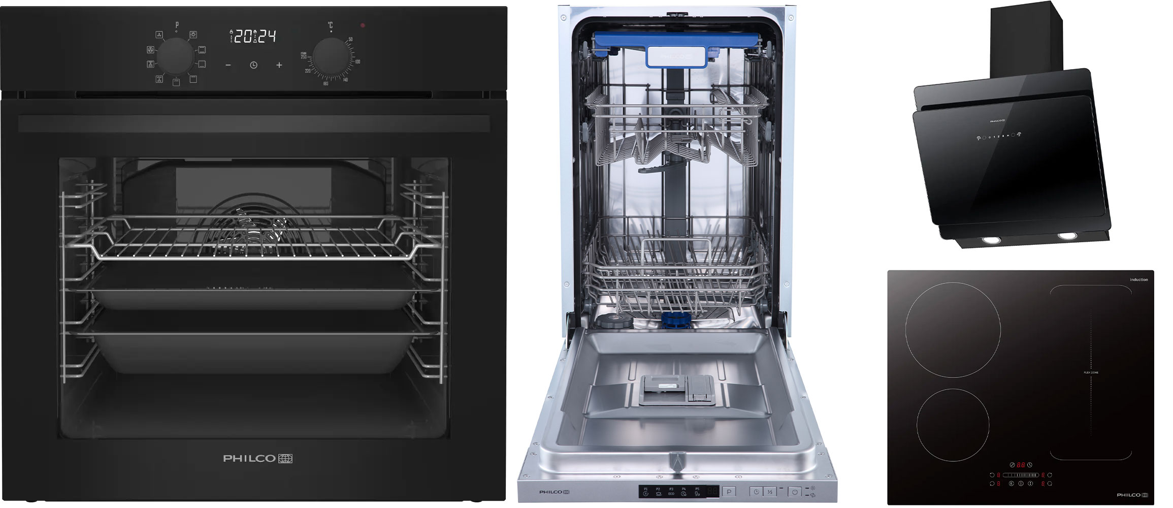 Philco POB 769 AB + PHD 641 EPSB + PD 1045 DBIT + PEW 600 GCB | Planeo