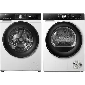 Set pračka a sušička - Hisense WF3S9043BW3 + DH3S902BW3 - 1