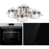 MORA VTS 545DX + VDIT631FF + sada nádobí