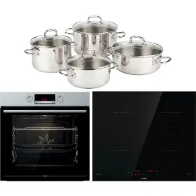 Set trouby a varné desky - MORA VTS 545DX + VDIT631FF + sada nádobí - 1