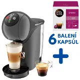 Krups KP243B10 Dolce Gusto Genio S BLACK+ 6 balení Nescafé Dolce Gusto Espresso 16 ks