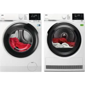 Set pračka a sušička - AEG LFR71844SBC + TR818NBC - 1